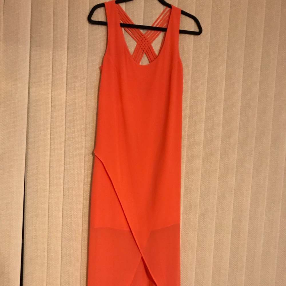 Orange maxi dress from Kaur boutique size medium